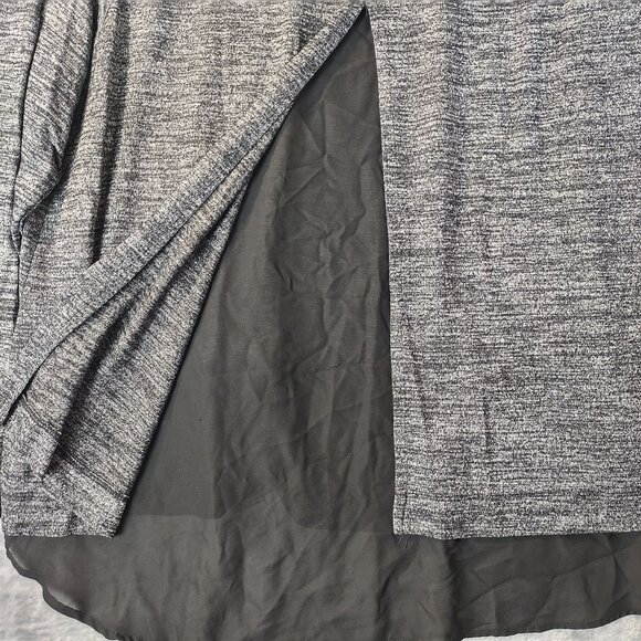 Cato Woman 22/24 Top Gray Splitback Lightweight Career Layered plussize high low - Picture 7 of 11